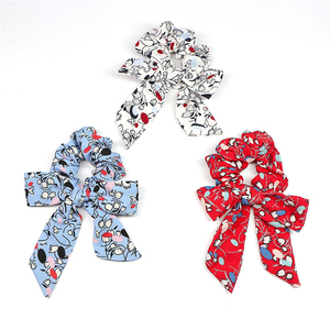 elástico de <span class=keywords><strong>seda</strong></span> de la bufanda de pelo <span class=keywords><strong>scrunchies</strong></span> flores impresión bufanda <span class=keywords><strong>scrunchies</strong></span> para vsco hairband - Product Image 1