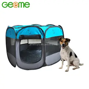 JT7001 Size-M 8 Panels Portable <strong>Folding</strong> <strong>Fabric</strong> Pet <strong>Dog</strong> <strong>Playpen</strong> Tent with Carry Bag - Product Image 1