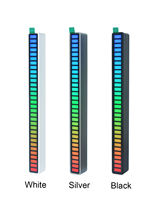 Voice-activated Pickup Light Voice Sound Control Audio Spectrum Analyzer Rgb Music Level Indicator Bar 32 Bit LED Metal 90 Gua