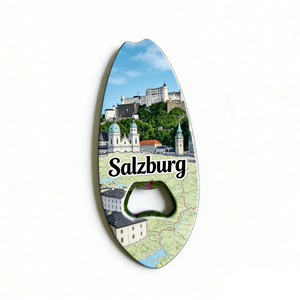 Austria Cities Souvenir Surfboard Bottle Opener Magnet Vienna Graz Salzburg Innsbruck Travel Gift Refrigerator Magnet - Product Image 6