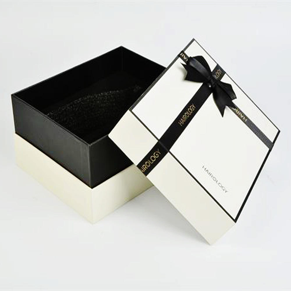 White with black