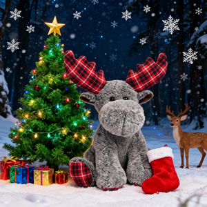 Giáng Sinh Trang Trí <span class=keywords><strong>Moose</strong></span> <span class=keywords><strong>Plush</strong></span> Nhồi Bông Đồ Chơi Cho Lễ Hội Dịp Quà Tặng - Product Image 4