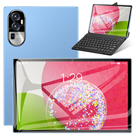 Tablette Android 15 PRO 8 Go + 256 Go Jeux Tablettes Ordinateur 10,1 pouces Écran IPS HD WiFi Double caméra GPS 10 pouces Tablette PC pas chère