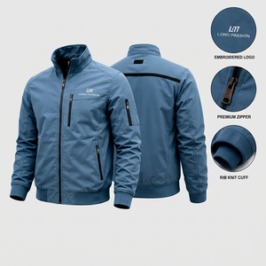 Chaqueta Bomber de Invierno para Hombre, Diseño Personalizado OEM, Logotipo Frontal, Transpirable, Alta Calidad, Precio Superior - Product Image 1