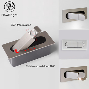 High Quality Modern Interior <strong>Silver</strong> White Black 3W <strong>Wall</strong> Lamp LED Bedside <strong>Light</strong> Mounted for Home Living Room Hotel Aisle - Product Image 4