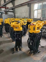 Grappin hydraulique rotatif pour bois, pierre et roche pour excavatrice de 3 à 6 tonnes