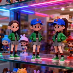 Statuetta Personalizzata in PVC, Scultura <span class=keywords><strong>3D</strong></span>, Figurina in Plastica Personalizzata, Statua di Personaggio dei Cartoni, Action Figure per Decorazione e Regalo - Product Image 2