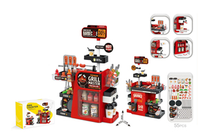 ของเล่นเด็ก ชุดบ้านทำอาหาร ชุดเชฟ ชุดทำบาร์บีคิว ร้านค้าจิ๋ว ของเล่นครัว ของเล่นกดน้ำ โต๊ะ<span class=keywords><strong>อาหาร</strong></span> ของเล่นสำหรับเด็ก - Product Image 2