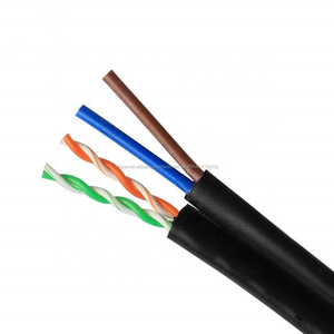 Al aire libre 1000ft 305m <span class=keywords><strong>sin</strong></span> <span class=keywords><strong>apantallar</strong></span> 4 pares cat5e lan <span class=keywords><strong>utp</strong></span> <span class=keywords><strong>cable</strong></span> + 2C cobre <span class=keywords><strong>trenzado</strong></span> <span class=keywords><strong>cable</strong></span> <span class=keywords><strong>de</strong></span> alimentación - Product Image 5