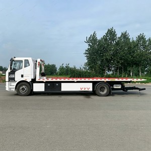 Top Quality FAW 4x2 <b>Flatbed</b> Tow <b>Truck</b> 8 Ton Slidebed Wrecker Road Recovery <b>Truck</b> Factory Price - Product Image 6