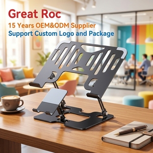 <span class=keywords><strong>Support</strong></span> pour ordinateur portable 2 en 1 avec <span class=keywords><strong>support</strong></span> de téléphone amovible en acier carbone pliable réglable en hauteur et inclinaison - Product Image 5