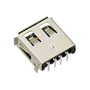 4 pin <span class=keywords><strong>USB</strong></span> 2.0 <span class=keywords><strong>type</strong></span>-một ổ cắm SMD Nữ kết nối AF 90 độ PCB SMT Nữ kết nối để sạc gắn kết cổng - Product Image 2