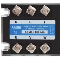 KSSR-34810AA Relais statique triphasé SSR avec protection à passage zéro, radiateur miniature, commande 3-32VDC, 480V 10A-120A