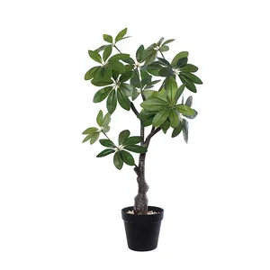 New Design Wholesale 65CM Simulated Money Tree Pot Real Touch Artificial Trees For Indoor Outdoor Home Decoration