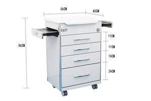 G21 Chariot d'infirmière dentaire haut de gamme à traction latérale - Product Image 5