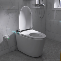 WC intelligent monobloc élégant, design moderne et professionnel, sans réservoir, WC électronique intelligent de luxe pour les toilettes des clubs d'affaires