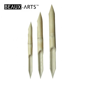 Décoration Murale Brosse Calligraphie Corail – Naturel, épais – HomeRoots 401520