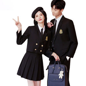 Uniformes de estilo británico Unisex al por mayor, diseño de chaqueta, uniformes escolares, primavera y otoño, traje de jardín de infantes del oeste inglés - Product Image 5