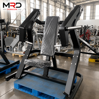 Machine de musculation inclinée en acier MRD à charge par plaques, réglable pour l'entraînement des pectoraux et des épaules, équipement de musculation professionnel pour salle de sport