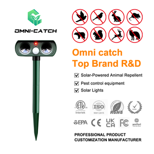 Controllo dei parassiti deterrente per animali da giardino ricaricabile impermeabile ad ultrasuoni per animali selvatici per cantieri agricoli - Product Image 2