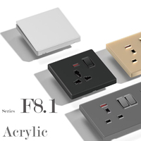 2025 britannique Standard blanc 250v 16A panneau prise de courant électrique 13A Double pôle prise USB pour la maison 10A pour industriel