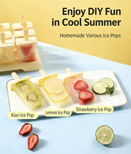 Molde creativo para helados de 12 cavidades con tapa, molde para paletas de hielo caseras, molde para helados artesanales para niños, molde para helados DIY - Product Image 3
