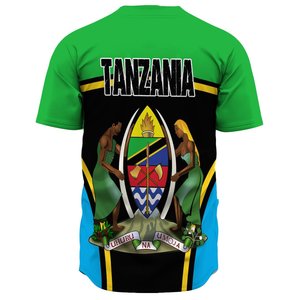 Vêtements d'été tanzaniens Uniforme de baseball à boutons pour hommes Drop Shipping Tanzania Active Flag Baseball Jersey Baseball Shirts - Product Image 2