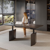 Mesa Elevadora de Marca China, Alta Capacidad de Carga, Escritorio Ajustable en Altura, Resistente a la Humedad, Escritorio de Oficina de Madera Maciza