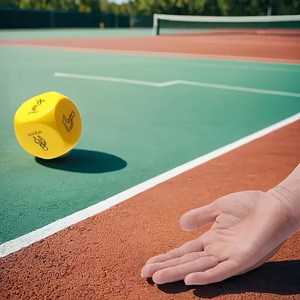 2 dés de fitness à 6 faces en PU gravés sur le thème de l'alphabet pour les jeux de sport de groupe, y compris les pompes - Product Image 3