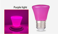 Ampoule LED décorative en forme de champignon colorée, culot E27, 1W/3W, en ABS, pour intérieur/extérieur, idéale pour les fêtes et la maison