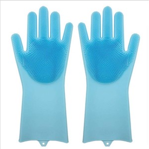 Guantes de Aseo para Mascotas Wen Jie, de Silicona, Antiarañazos, para Bañar Perros, Masajear, Limpiar y Eliminar el Pelo - Product Image 2
