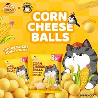 35g Salty Cute Cat Snack de Maíz con Sabor a Queso, Sin Grasas Trans, Directo de Fábrica, Personalizado, Venta al por Mayor, Especial para Fiestas KTV, Uso Doméstico y Ocio