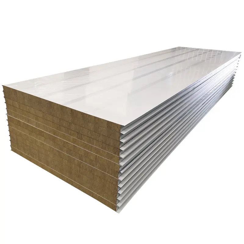 컬러 스틸 금속 샌드위치 패널 가격 보드 절연 Xps Pu 바위 울 유리 울 벽 지붕 샌드위치 패널