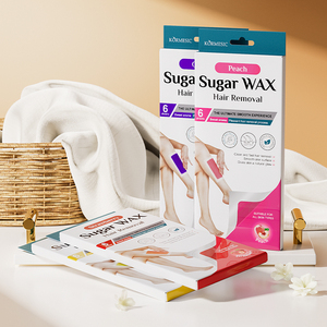 Bpom halal kormesic 6แผ่นกำจัดขนน้ำตาลขี้ผึ้งพีชองุ่นสตรอเบอร์รี่มะนาวขายส่งปลอดภัยไม่ระคายเคืองผม - Product Image 5