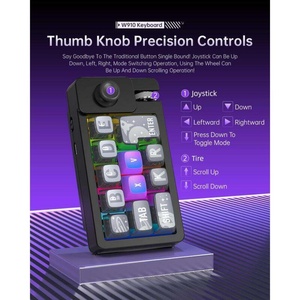 Macro cơ khí chơi game RGB Backlit Bàn phím đầy đủ hot swappable phím không dây lập trình bàn phím cho máy tính để bàn/máy tính xách tay/PC - Product Image 3