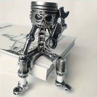 Figura de Resina de Robot Pistón, Estilo Industrial, Artesanía en Resina - Decoración para Hogar y Garaje - Hecho a Mano, Personalizado, OEM, Venta al Por Mayor de Fábrica