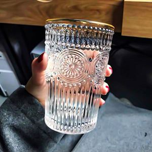 Jarra de Cerveza de Vidrio Vintage con Diseño Floral de 301400 ml, Estilo Japonés, para Regalo, Jarra para Beber Agua, Jugo, Taza, Vaso - Product Image 3