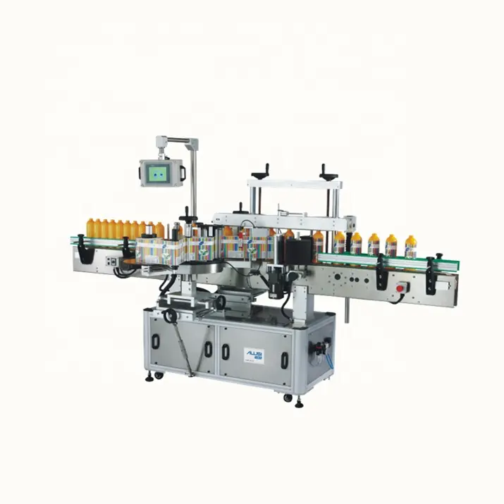 Fabrieksprijs Ronde Fles Etiketteermachine Automatische Dubbelzijdige Sticker Etiket Applicator Machine Voor Plastic Glazen Fles