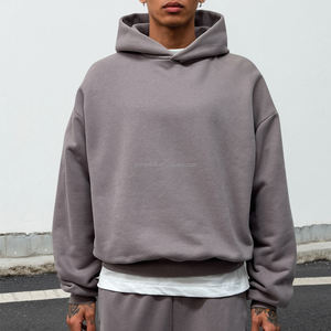 Sweat à capuche unisexe épais printemps personnalisé 500 Gsm pull surdimensionné à capuche Tech polaire fabricants de sweats à capuche vierges - Product Image 3