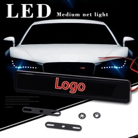 Lámpara Decorativa para Coche Insignia para Capó Parrilla Delantera Emblema LED Universal Luz de Logotipo para Coche