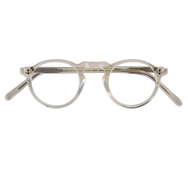 Optical Eyewear Glasses Frames Fashion Anti Radiation Custom Logo Eyewear Acetate Round Optical Glasses Spectacle Frame