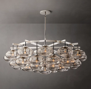 Customization Nordic Style Brass Chandelier <strong>Light</strong> Round Pendant Ceiling <strong>Light</strong> <strong>Fixture</strong> for Dining or Living Room - Product Image 2