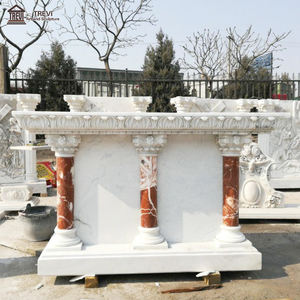 Autel en marbre naturel d'église religieuse occidentale - Product Image 1