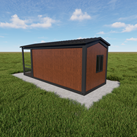 Extension de toit urbaine moderne, maison préfabriquée en conteneur, terrasse, panneau sandwich, bureau démontable en kit, marque Anshiju