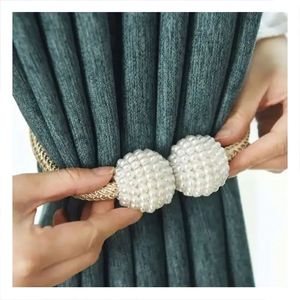 Attaches de rideaux, accessoires de décoration intérieure, supports de rideaux sphériques, attaches de rideaux magnétiques en perles, attaches de rideaux à boule magnétique - Product Image 1
