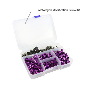 LINGQI RACING Kit de boulons de <span class=keywords><strong>carrosserie</strong></span> de carénage de moto Kit de fixation de vis de pare-brise <span class=keywords><strong>pour</strong></span> motos universelles - Product Image 6