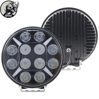 Feux de travail LED RHINO Super Bright 12V-24V 9 pouces 120W 10000LM pour camion, tout-terrain, avec fonction stroboscopique DRL pour camion, voiture, SUV, 4x4