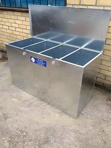 <strong>Custom</strong> Heavy-Duty Galvanized Metal Animal Feed Bin 3 Compartment Horse Feed Bins Stamped Process Assembled Flat Pack <strong>Case</strong> Type - Product Image 4