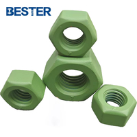 Écrou hexagonal lourd en acier allié, oxyde noir, zingué, revêtement Xylon, revêtement PTFE, ASTM-A194 Grade 2H 2HM 7 7M 8 8M pour goujons B7