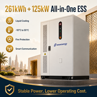 Гибридный солнечно-дизельный накопитель энергии SMSenergy LiFePO4, 125 кВт, 261 кВт·ч, IP65, 314 А·ч, уличный, с жидкостным охлаждением, для проектов EPC